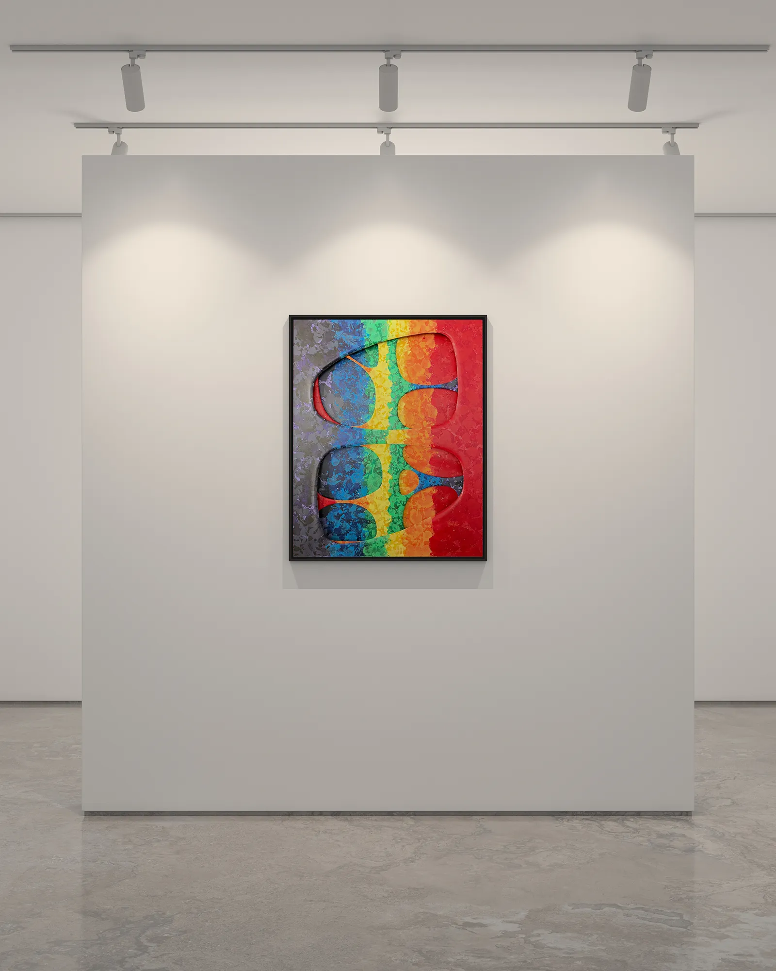 Rainbow Spine — on wall